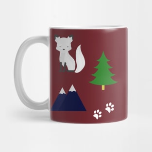 Arctic Fox - Winter Pattern Mug